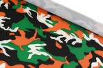 Tkanina MORO poliester EMB wzór: M17 - "Camo Orange"
