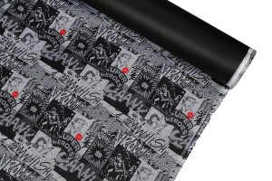 Printed fabric polyester PVC - D19