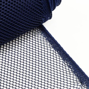 Polyester net, grain size: 4mm, DARK BLUE 