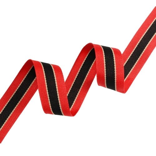 Taśma Nośna  Lamówka  Tkana  Lampasowa 5 PASÓW Dwustronna Pięciokolorowa CZERWONY-ZŁOTY-CZARNY-ZŁOTY-CZERWONY 23mm - L23nr4 agatex.info agatex (3).jpg