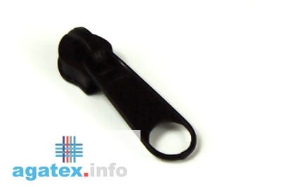 suwak do taśmy suwakowej główka non-lock G8 czarny agatex.jpg