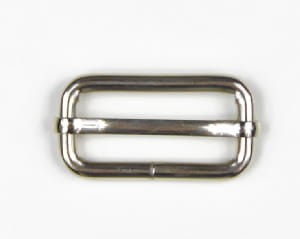 Nickel Moveable Bar Slide, Strap Adjuster 30mm