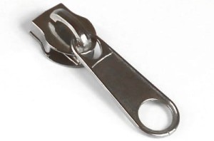 Non lock slider #10 NICKEL