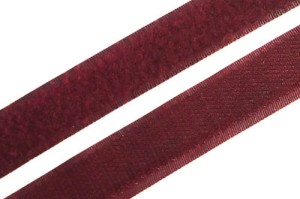 Velcro tape  20mm (hook & loop) CLARET / DARK RED