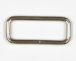 Metal rectangular loop ring 40mm - 3,5mm wire