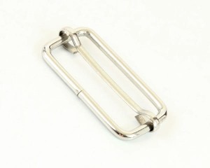 Nickel Moveable Bar Slide, Strap Adjuster 30mm 2,5mm (C) wire