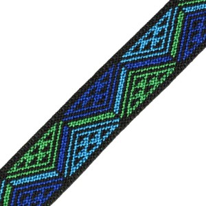 Guma płaska ozdobna MAYA BLUE 25mm