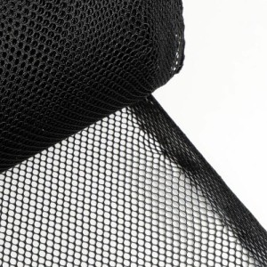 Polyester net, grain size: 4mm, BLACK  (1)