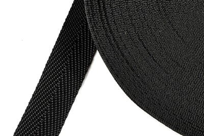 taśma lamówkowa lamówka jodełka 20mm czarna agatex.jpg