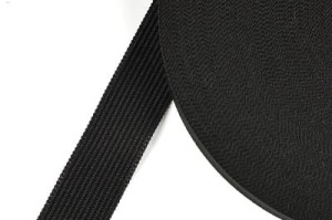 Knitted Trimming Tape 20mm BLACK