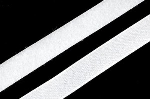 Velcro tape  25mm (hook & loop) WHITE