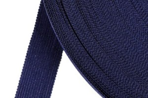 Knitted Trimming Tape 25mm DARK BLUE 