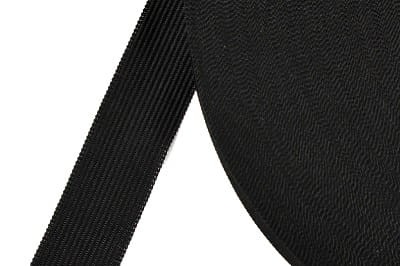 taśma lamówkowa lamówka dziana 25mm czarna agatex.jpg