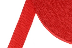 Knitted Trimming Tape 20mm RED