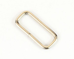 Metal rectangular loop ring 30mm - 2,5mm (C) wire