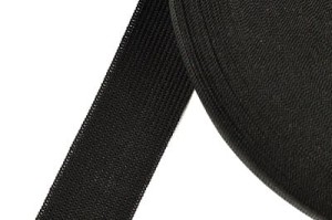 Knitted Trimming Tape 30mm BLACK