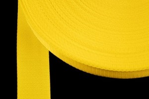 Plain Webbing Tape 40mm YELLOW