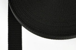 Plain Webbing Tape 40mm BLACK