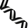 Taśma Nośna  Lamówka  Tkana Lampas 3 PASY Dwustronna BLACK&WHITE czarno-biała  30mm agatex agatex.info.jpg