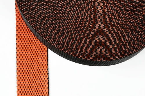 taśma nośna gładka dwustronna pomarańczowo-czarna 30mm agatex.jpg
