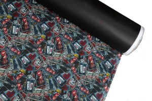 Printed fabric polyester PVC - D28