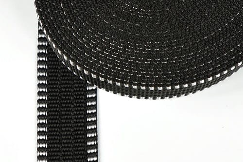 taśma nośna kaloryfer z przeszyciem czarna 40mm agatex.jpg