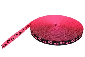 Taśma Nośna Gładka Dwustronna 15mm "Zwierzak" Neon RÓŻOWA
