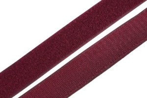 Velcro tape  30mm (hook & loop) CLARET / DARK RED