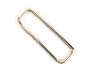Metal rectangular loop ring 40mm - 2,5mm (C) wire