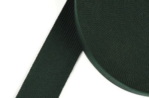 Knitted Trimming Tape 25mm DARK GREEN